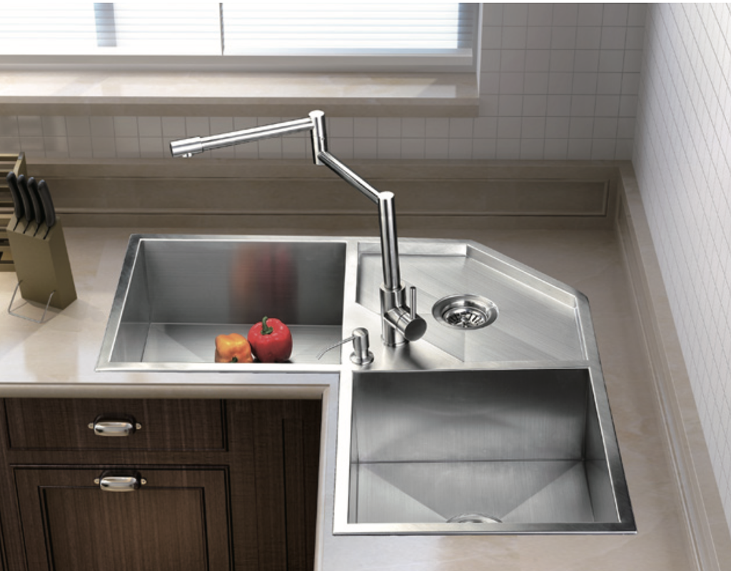 KS 9090 Kitchen Sink Corner SUS-304 90x90cm