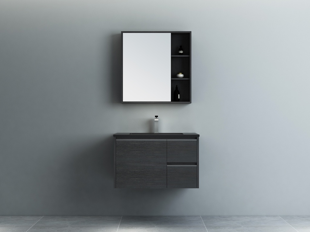 WM 00041 + WMJ 0041 Cabinet+ Hettich Drawer + Mirror 80x55x50 cm