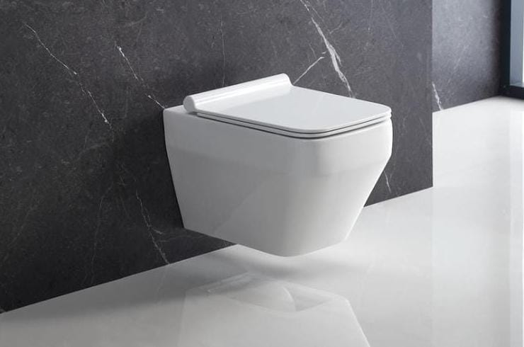 BL 062 WT Wall Hung Toilet Rimless
