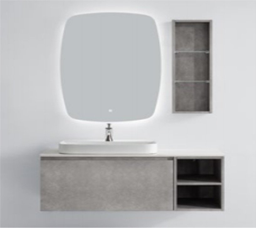 WM-110 0053 Cabinet + Ceramic Basin + Stone Top 110x50x40 cm