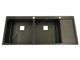 12050H-B Kitchen Sink 120x50x22cm 1.2mm SS304 NANO Black