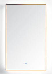 WMJ 30910 Plain Mirror + GOLD Frame 60x90 cm